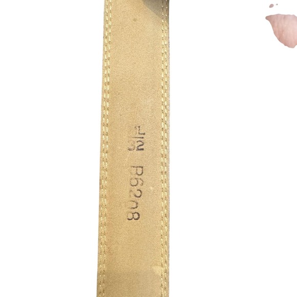 Brighton Belt Womens Medium Brown Croc Embossed Leather Silver Buckle B6208 - Picture 6 of 8